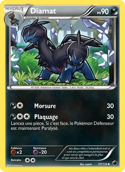 Carte Pokémon Diamat 77 — Glaciation Plasma