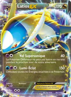 Carte Pokémon Latios-EX 86 — Glaciation Plasma