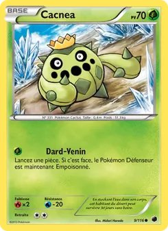 Carte Pokémon Cacnea 9 — Glaciation Plasma