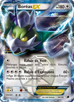 Carte Pokémon Boréas-EX 98 — Glaciation Plasma