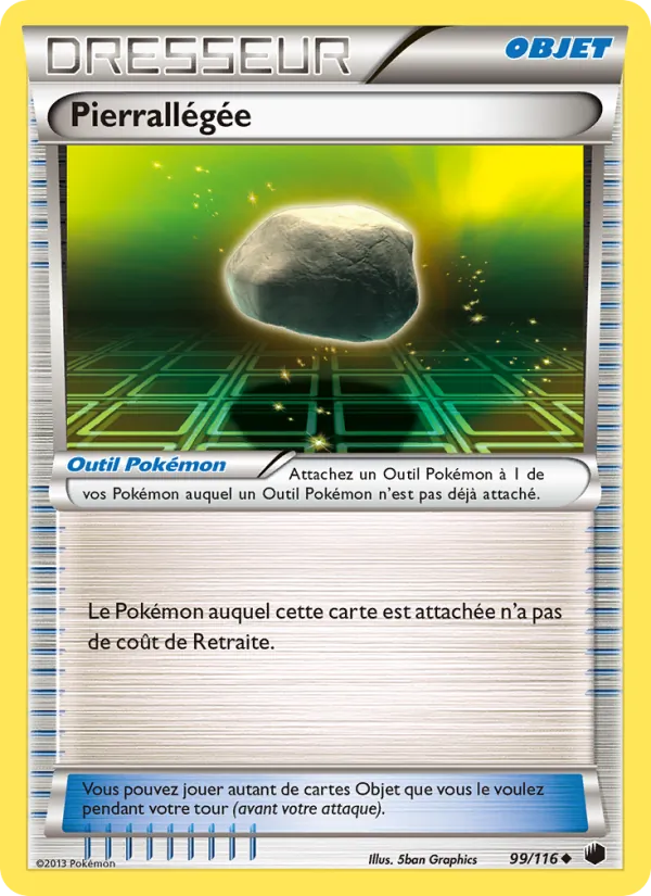 Carte Pokémon Pierrallégée 99/116 de l'extension Glaciation Plasma