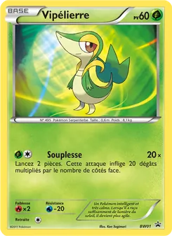 Carte Pokémon Vipélierre BW01 — Promo BW