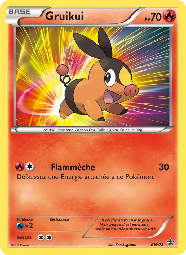 Carte Pokémon Gruikui BW02/101 de l'extension Promo BW
