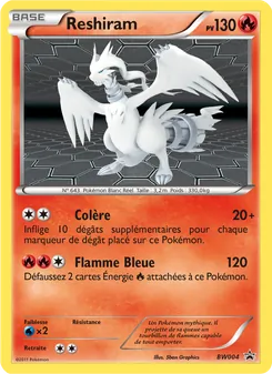 Carte Pokémon Reshiram BW04 — Promo BW