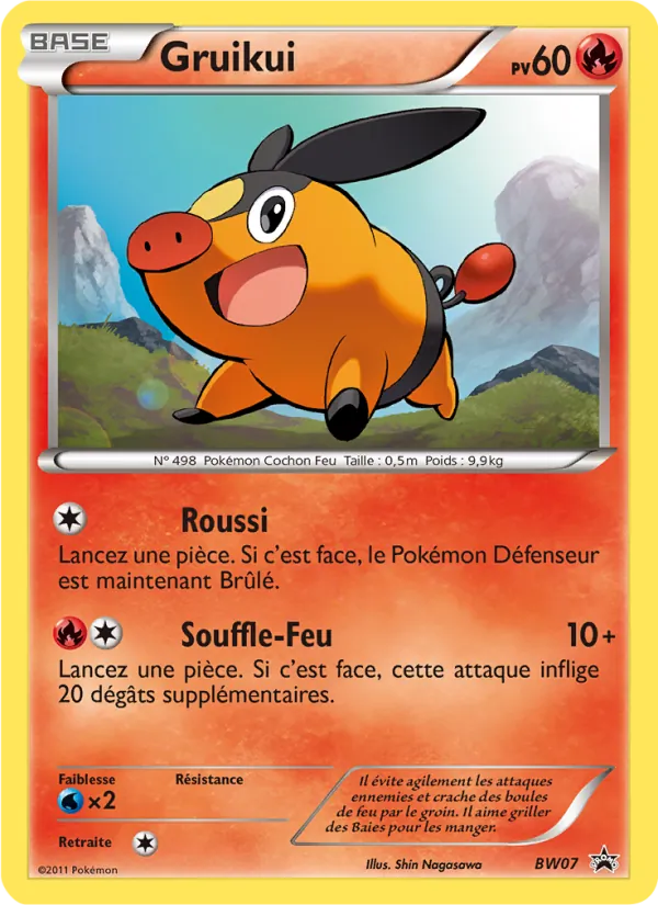 Carte Pokémon Gruikui BW07/101 de l'extension Promo BW