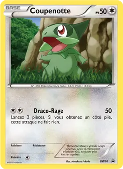 Carte Pokémon Coupenotte BW10 — Promo BW