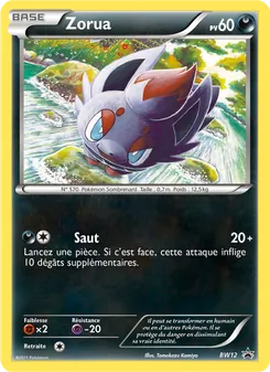 Carte Pokémon Zorua BW12 — Promo BW
