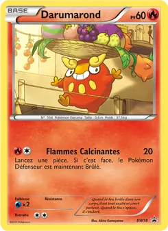 Carte Pokémon Darumarond BW18 — Promo BW