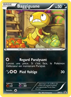 Carte Pokémon Baggiguane BW25 — Promo BW