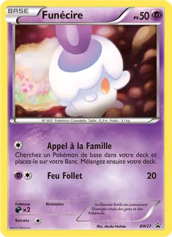 Carte Pokémon Funécire BW27 — Promo BW