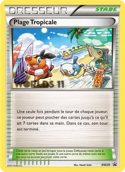 Carte Pokémon Plage Tropicale BW28 — Promo BW