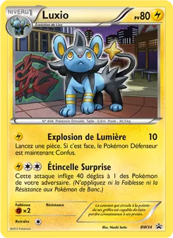 Carte Pokémon Luxio BW34 — Promo BW