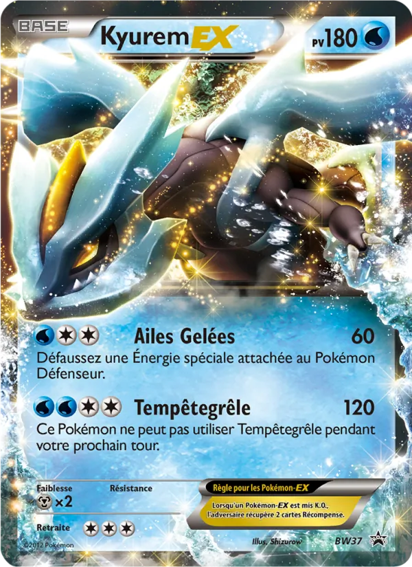Carte Pokémon Kyurem ex BW37/101 de l'extension Promo BW