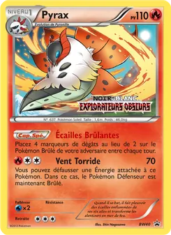 Carte Pokémon Pyrax BW40 — Promo BW
