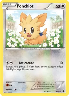 Carte Pokémon Ponchiot BW52 — Promo BW