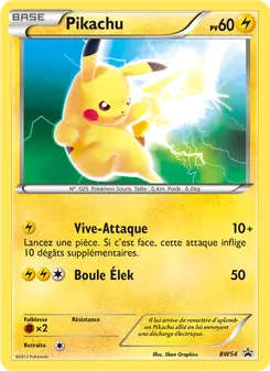 Carte Pokémon Pikachu BW54 — Promo BW