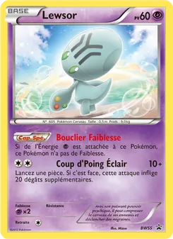 Carte Pokémon Lewsor BW55