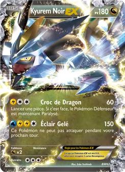 Carte Pokémon Kyurem Noir ex BW62