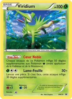 Carte Pokémon Viridium BW70 — Promo BW