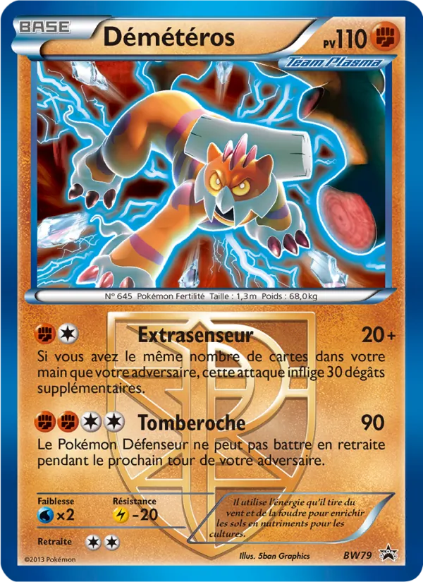 Carte Pokémon Démétéros BW79/101 de l'extension Promo BW