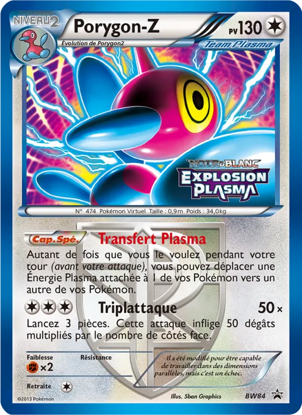 Carte Pokémon Porygon-Z BW84/101 de l'extension Promo BW