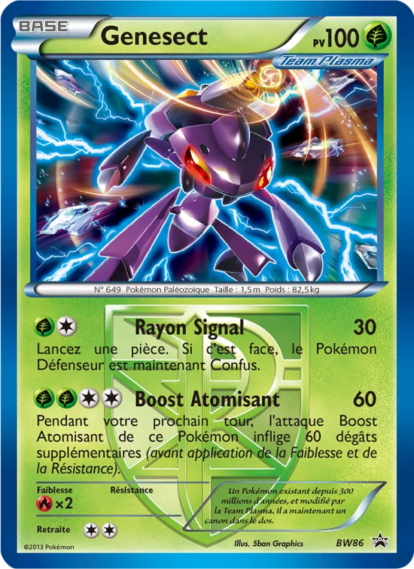 Carte Pokémon Genesect BW86/101 de l'extension Promo BW