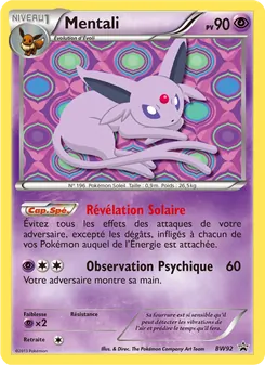 Carte Pokémon Mentali BW92 — Promo BW