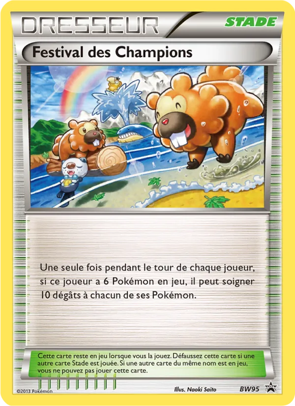 Carte Pokémon Festival des Champions BW95/101 de l'extension Promo BW