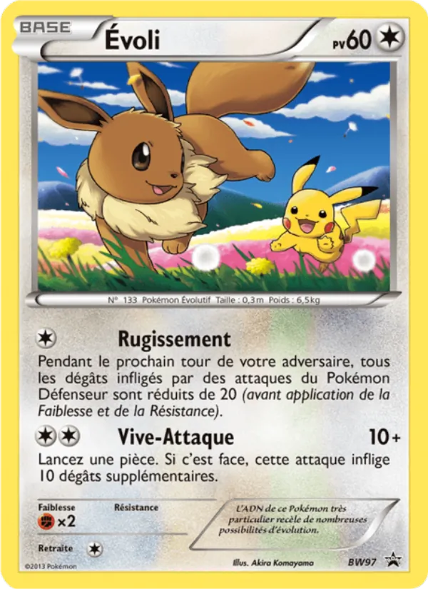 Carte Pokémon Évoli BW97/101 de l'extension Promo BW