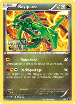 Carte Pokémon Rayquaza 11 — Coffre des Dragons