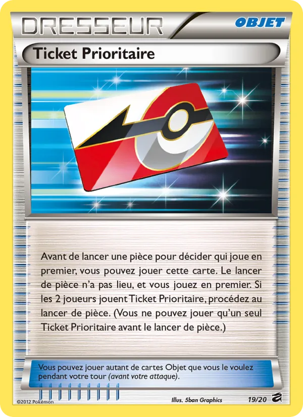 Carte Pokémon Ticket Prioritaire 19/20 de l'extension Coffre des Dragons