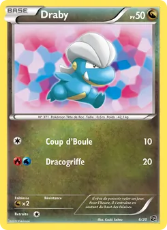 Carte Pokémon Draby 6 — Coffre des Dragons