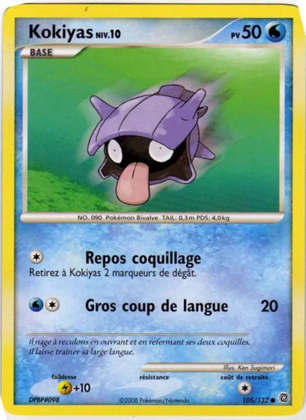 Carte Pokémon Kokiyas 105/132 de l'extension Merveilles Secrètes