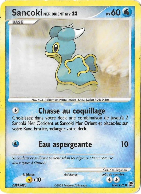 Carte Pokémon Sancoki Mer Orient 106/132 de l'extension Merveilles Secrètes