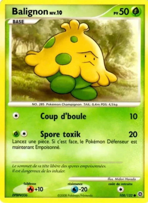 Carte Pokémon Balignon 108/132 de l'extension Merveilles Secrètes