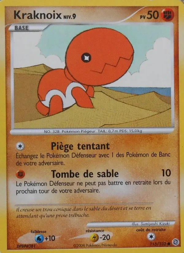 Carte Pokémon Kraknoix 115/132 de l'extension Merveilles Secrètes