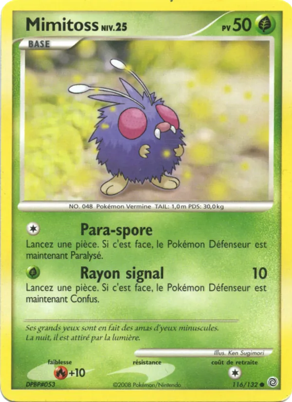 Carte Pokémon Mimitoss 116/132 de l'extension Merveilles Secrètes