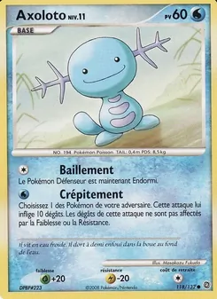 Carte Pokémon Axoloto 118 — Merveilles Secrètes