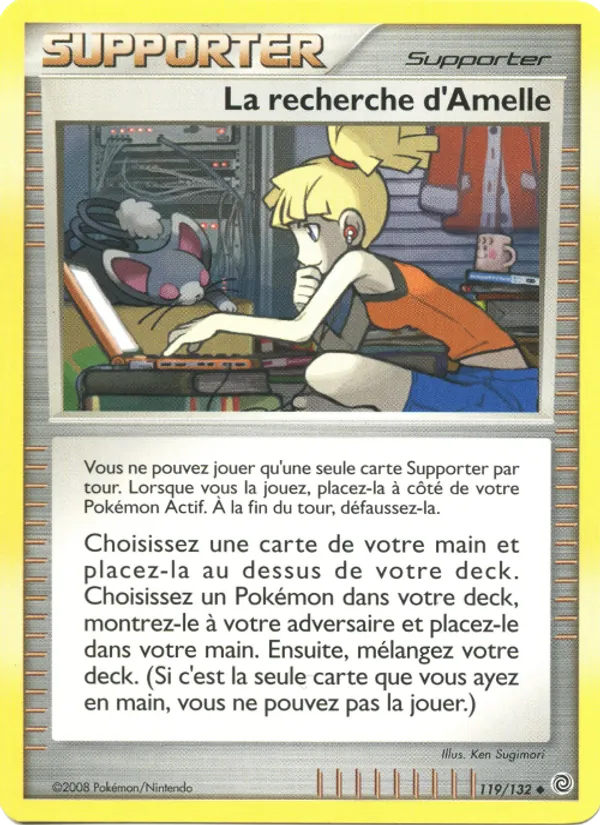 Carte Pokémon La recherche d'Amelle 119/132 de l'extension Merveilles Secrètes
