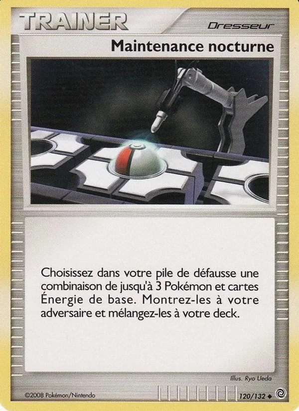 Carte Pokémon Maintenance nocturne 120/132 de l'extension Merveilles Secrètes