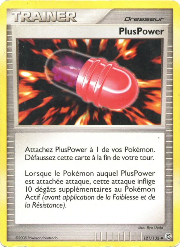 Carte Pokémon PlusPower 121/132 de l'extension Merveilles Secrètes