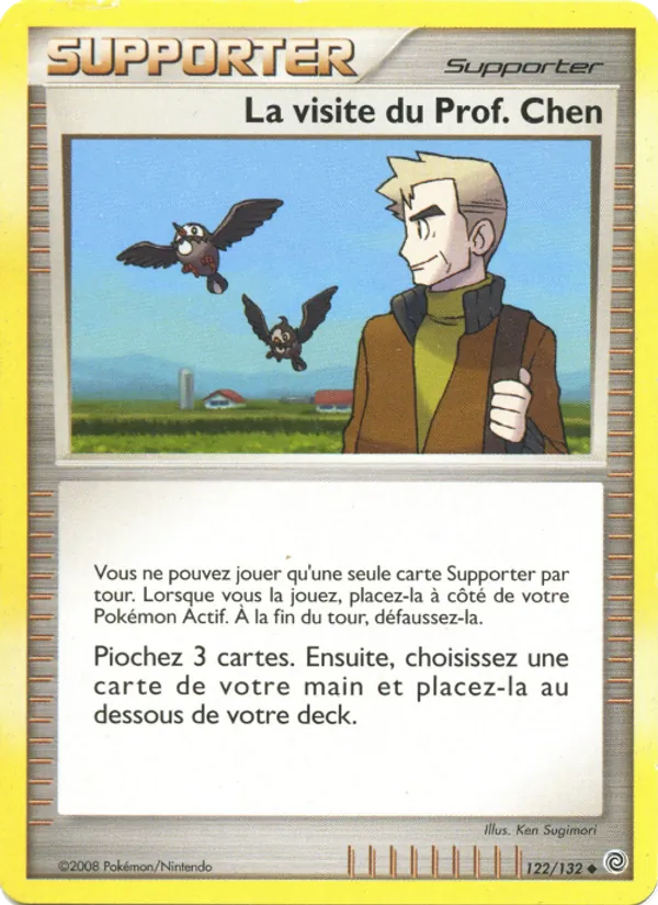 Carte Pokémon La visite du Prof. Chen 122/132 de l'extension Merveilles Secrètes
