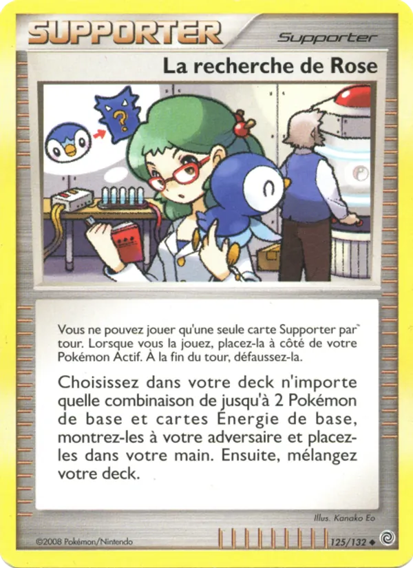 Carte Pokémon La recherche de Rose 125/132 de l'extension Merveilles Secrètes