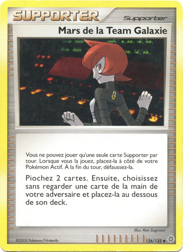 Carte Pokémon Mars de la Team Galaxie 126/132 de l'extension Merveilles Secrètes