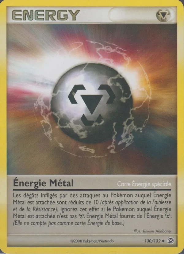 Carte Pokémon Énergie Métal 130/132 de l'extension Merveilles Secrètes
