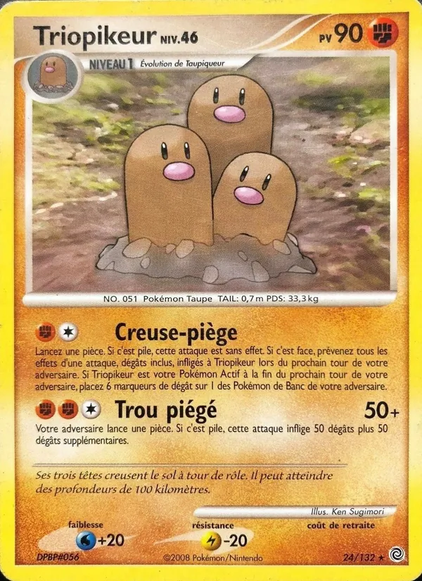 Carte Pokémon Triopikeur 24/132 de l'extension Merveilles Secrètes