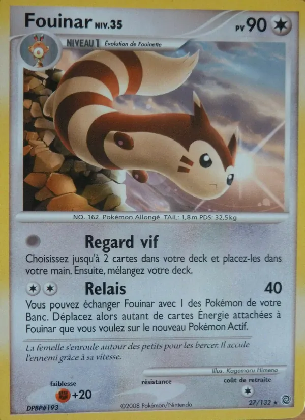 Carte Pokémon Fouinar 27/132 de l'extension Merveilles Secrètes