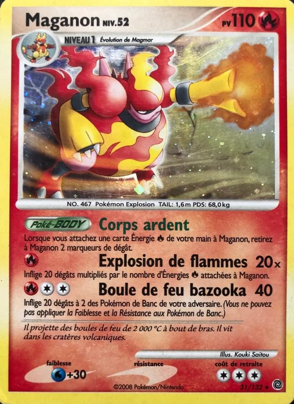 Carte Pokémon Maganon 31/132 de l'extension Merveilles Secrètes