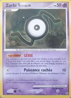 Carte Pokémon Zarbi S 39 — Merveilles Secrètes
