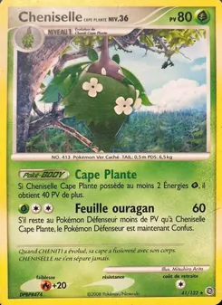 Carte Pokémon Cheniselle Cape Plante 41 — Merveilles Secrètes